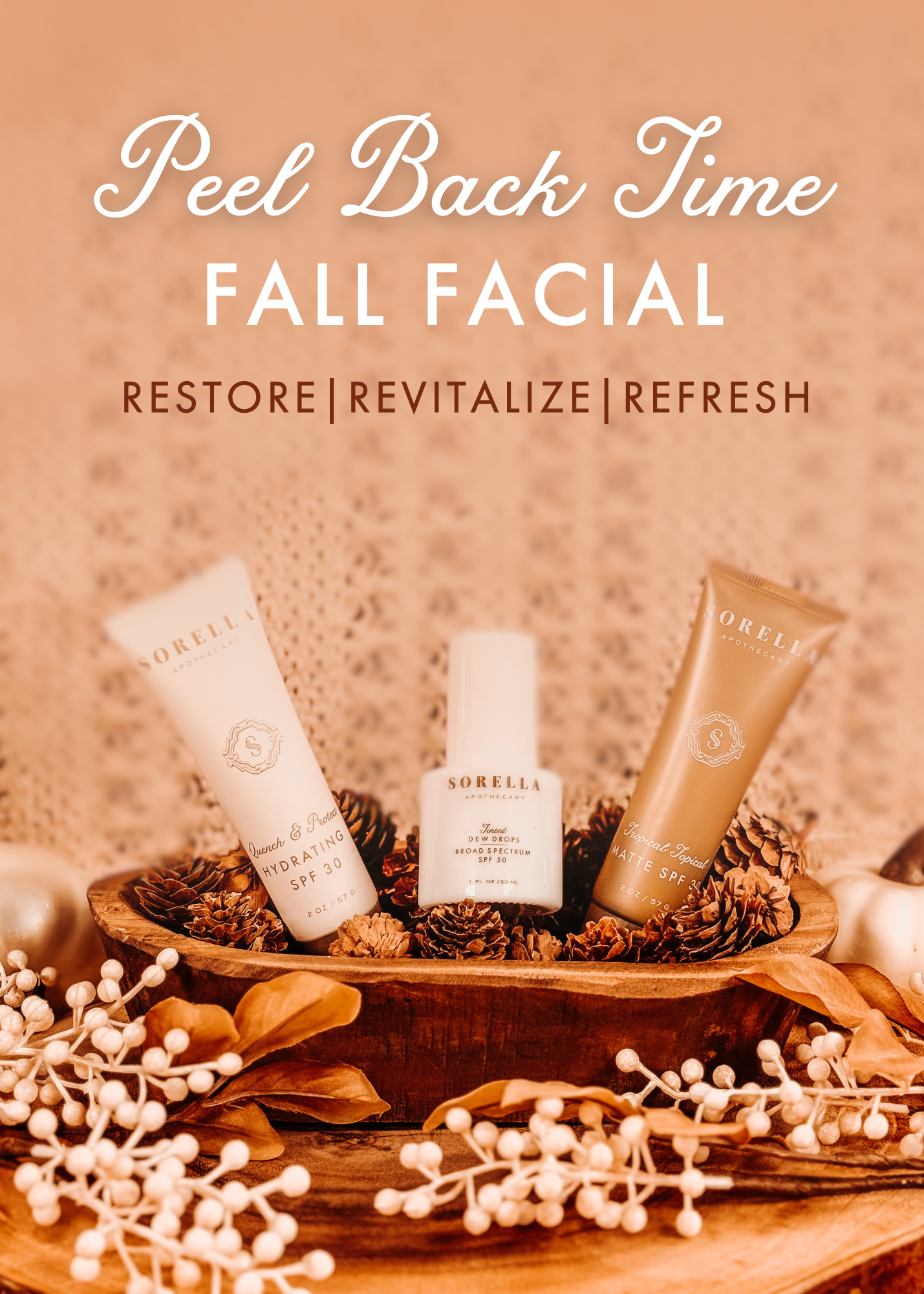 Peel back time fall facial