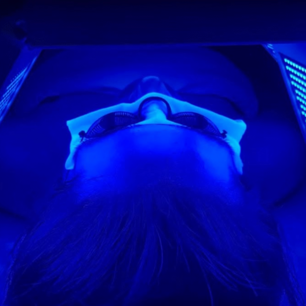 TLI Mask facial at Facial SPA in Hummelstown for LED infusion skincare.