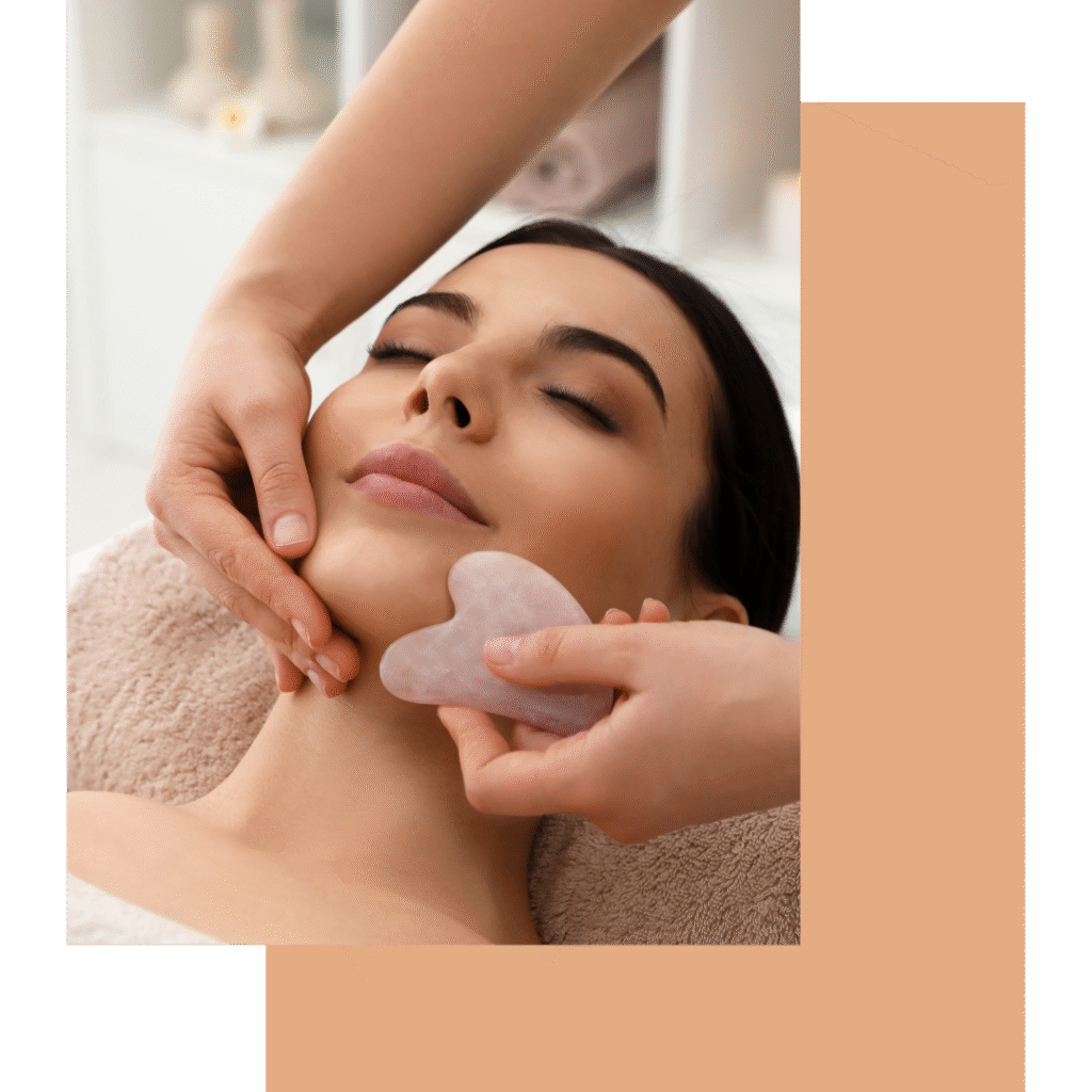 Silk Tension Lift Total Melt Facial at Pelle Sana Facial Spa in Hummelstown – rejuvenating peel, acupressure, Gua Sha, and hydrating facial.