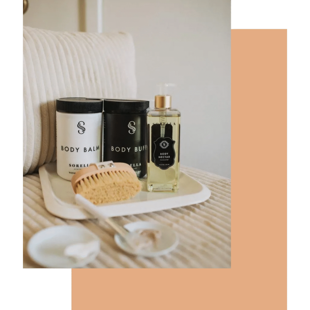 Sorella Thrive & Revive Body Treatment at Pelle Sana Facial Spa in Hummelstown – hydrating, smoothing, and rejuvenating full-body spa ritual.